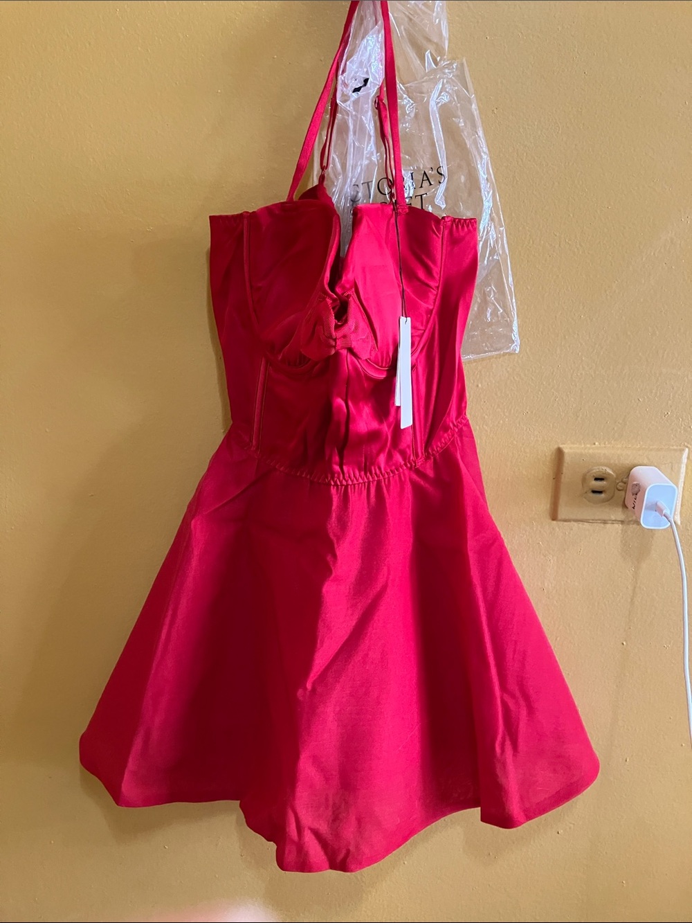 Victoria's Secret Hot Pink Fit-and-Flare Cocktail Dress